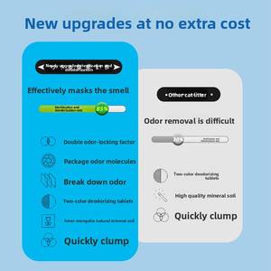 ทรายแมวเบนโทไนต์ 40 จิน แพ็คสุดคุ้ม 10 กก. <span class=keywords><strong>ขาย</strong></span>ส่ง เม็ดเล็ก ทรายผสมแป้งมันสำปะหลัง จับตัวเป็นก้อนเร็ว ดับกลิ่น กำจัดฝุ่น ทรายเต้าหู้ - Product Image 3