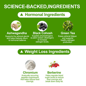 Cápsulas de Suplemento para la Menopausia de Alta Potencia con Extracto de Hoja de Té Verde y Berberina HCI, Acelera la Quema de Grasa, Productos para el Cuidado de la Salud - Product Image 5