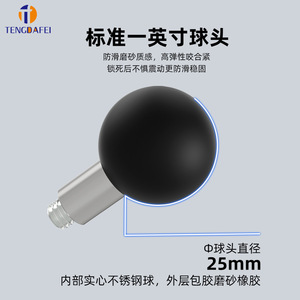 Extensión de rótula para espejo de motocicleta M6 M8 M10, accesorio de montaje de espejo retrovisor con tornillo de 25.0mm - Product Image 5