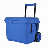 Glacière Coleman 52L 55QT Neptune Blue, étanche, matériaux robustes pour usage intensif, maintien de la température élevée