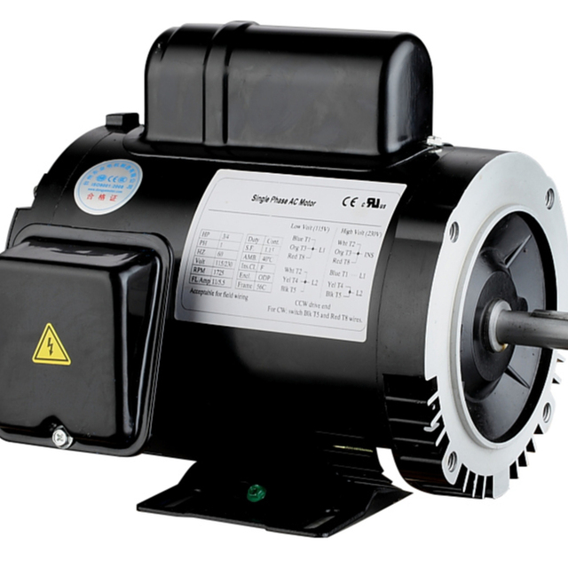 Topper NEMA Single Phase 3600RPM 1/3HP Induction Motor 115/208-230V 50/60Hz Frame 56C