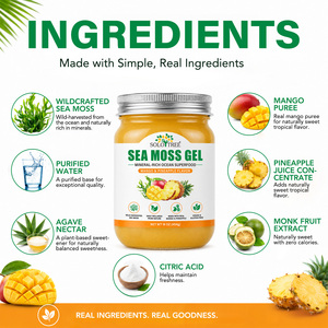 SOLOTREE Compléments Alimentaires Super-Nutritifs de l'Océan Riches en Minéraux Gel Soutien Digestif Immunitaire Énergie Peau Éclatante Gel Naturel de Mousse de Mer - Product Image 2