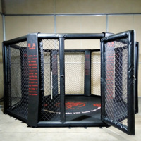 Ring de Boxeo Octagonal OEM OCM MMA, Tamaños Disponibles, Construcción Duradera Antideslizante, Jaula de Piso