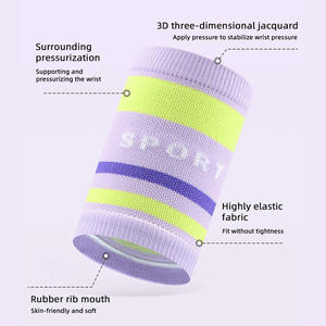 Muñequera Deportiva Tejida, Absorbente de Sudor, Soporte para Muñeca para Uso Diario y Deportivo, Muñequera Portátil para Estabilizar el Fitness y Correr - Product Image 3