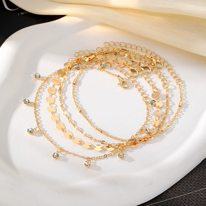 4 pcs/सेट नई डिजाइन राउंड जिरकॉन पेलेंट महिलाओं के लिए - Product Image 2