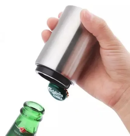 Hochwertiger magnetischer Pop The Top Push Down Automatischer Bierflaschen öffner