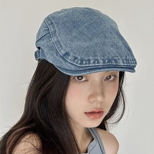 Boina ajustable retro genial, gorra de mezclilla versátil para <span class=keywords><strong>cabezas</strong></span> <span class=keywords><strong>grandes</strong></span>, paisaje informal, características clave hacia adelante - Product Image 4