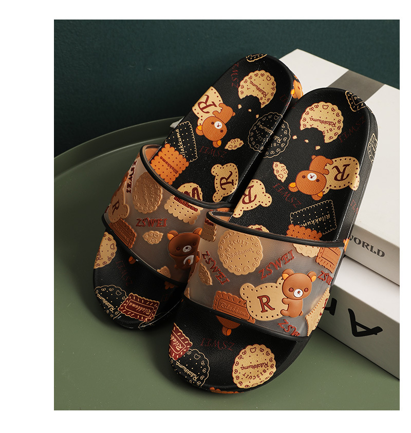 OEM Cartoon Bear Shoes Fashion Platform Sandals Slippers for Women PVC Slides Slipper