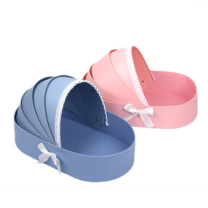 Baby Cradle Shape Flower Box for Bouquet Gift Box for Flowers Gift Package Gift Box