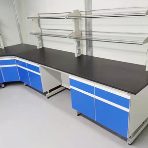 Laboratory Steel Workbench <b>Laminate</b> Top Industrial Design For School Lab Use - Product Image 2