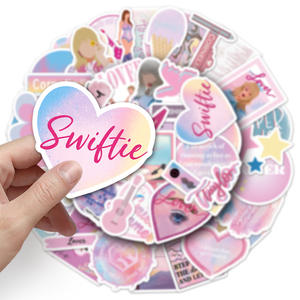 Venta al por mayor de fábrica 50PCS Kawaii Hot Singer Pop Star <span class=keywords><strong>Taylor</strong></span> <span class=keywords><strong>LOVER</strong></span> Álbum de pegatinas de dibujos animados para personalizar su espacio - Product Image 1