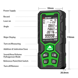 Télémètre laser extérieur SW-WG IP68, portée 100m, laser vert 800nm, module de mesure, logo personnalisé - Product Image 2