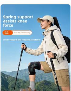 Genouillère de soutien articulée professionnelle de haute qualité pour la course à pied et le sport, avec coussinet en silicone - Product Image 2