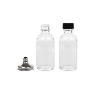 Vente chaude 2oz 60ml Clear Shots Boston Mini Bouteille Ronde Avec Bouchon À Vis En Plastique pour Jus Boisson Boissons Froides - Product Image 4