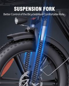 จักรยานไฟฟ้าไฮบริด1000วัตต์รถมอเตอร์ไซค์ไฟฟ้าไฮบริดไฮบริดความเร็ว40กม./ชม. 48โวลต์ที่เก็บของพร้อมส่งสำหรับผู้ใหญ่ USA/EU - Product Image 4