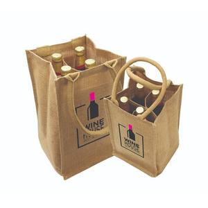 Sacs à vin personnalisables haut de gamme pour plusieurs bouteilles verticalement disposées - Product Image 1