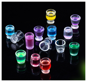 Muñeca hogar Baño conjunto Kawaii Mini <span class=keywords><strong>vino</strong></span> cerveza 3D café té fruta jugo taza zapato encanto resina tazas miniatura chico comida Juguetes - Product Image 3