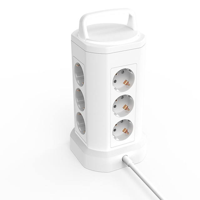 EU Standard Power Strip NFC Network Customizable 3-USB Outlet 16A New European Style Family Extension Socket CN US Plug Standard