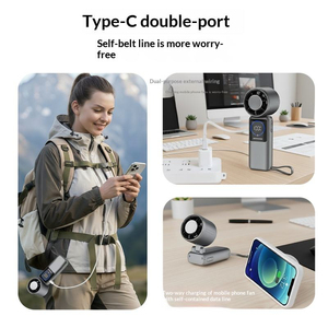 2026 Mini Fan Factory Direct Sale Battery Handheld Cooling Car Portable Mini Fan Handheld Power Bank OEM/ODM - Product Image 4