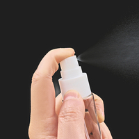 Flacons pulvérisateurs cosmétiques en plastique PET 30ml/60ml/80ml/100ml avec pompe, impression de logo personnalisée, sérigraphie, estampage à chaud doré