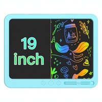 Tablette d'écriture LCD réutilisable de 19 pouces avec stylet, grand écran, planche à dessin, vente en gros pour l'éducation