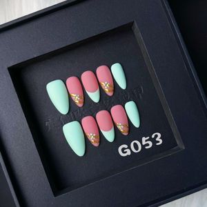 Azul 3D flor hecha a mano prensa en las <span class=keywords><strong>uñas</strong></span> 10 piezas lujo reutilizable Nail Art belleza decoración <span class=keywords><strong>precio</strong></span> al por mayor <span class=keywords><strong>uñas</strong></span> <span class=keywords><strong>postizas</strong></span> - Product Image 6