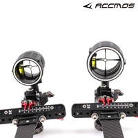 Visée de tir à l'arc pour arc composé à aiguille unique, avec tige en carbone LH/RH, réglable sur 3 axes, à réglage fin précis à 4 voies, modèles AV31/AV41, pour la chasse et le tir