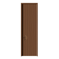 Porte en bois ignifuge haut de gamme pour entrée intérieure de villa de luxe, taille personnalisée et peinture écologique