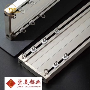 Binari in alluminio a doppia tenda <span class=keywords><strong>per</strong></span> impieghi gravosi montati a soffitto <span class=keywords><strong>per</strong></span> <span class=keywords><strong>tende</strong></span> di lusso da soggiorno - Product Image 3