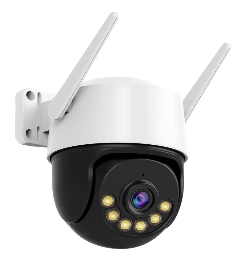 8MP PTZ वाईफ़ाई कैमरा दोहरी लेंस रात दृष्टि मानव का पता लगाने 8X डिजिटल ज़ूम सीसीटीवी वीडियो निगरानी कैमरा 4MP सुरक्षा आईपी कैमरा