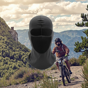 <span class=keywords><strong>Cagoule</strong></span> de <span class=keywords><strong>moto</strong></span> respirante en maille unie, coupe-vent, protection solaire, masque facial extérieur - Product Image 5