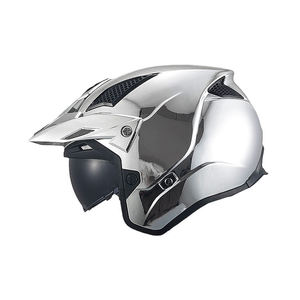 Casco Modular Promocional al por Mayor con Liberación Rápida, Certificación DOT/ECE/CCC, ABS Electrochapado en Oro y Plata, Bajo Precio - Product Image 3