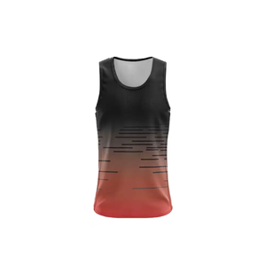 High Quality <b>Men's</b> Sleeveless Athletic Shirts Custom Running <b>Singlet</b> Sublimation High Tank Tops Knitted <b>Men's</b> Athletic Wear - Product Image 2