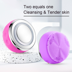 Brosse de nettoyage du visage 2 en 1, nettoyeur de peau à ondes sonores, Machine de rajeunissement de la peau - Product Image 2