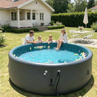 Fabrikpreis Hochbelastbarer Rechteckiger Drop-Stitch Aufblasbarer Pool für Kinder Großer Umweltfreundlicher PVC-Swimmingpool Familienspaß