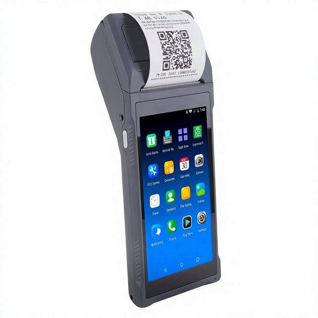 Longfly Q2i Mobile POS Terminal Android 11 Handheld 58mm Thermal Receipt Printer 1D Barcode Scanner Bluetooth/USB/Wi-Fi
