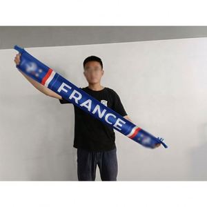 France Football Fan Scarf Cheering Souvenir Satin Shiny Polyester Fashion Portable Soccer Club Any Country Promotional <b>Gift</b> - Product Image 1