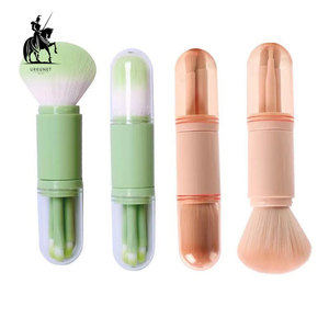 Vente en gros en usine Mini <span class=keywords><strong>pinceau</strong></span> de maquillage portable de voyage pour <span class=keywords><strong>fard</strong></span> <span class=keywords><strong>à</strong></span> paupières en poudre 4 en 1 - Product Image 1