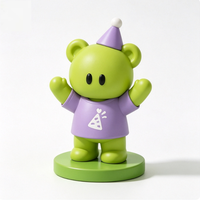Figurine de bureau personnalisable en PVC de la série Ours Vert, boîte mystère de 5 cm, jouet décoratif unisexe, cadeau pour les 14 ans et plus