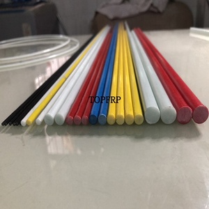 Black / White Solid FRP Fiberglass <b>Rod</b> - Product Image 3