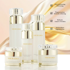 Ensemble visage anti-âge blanchissant de luxe OEM personnalisé, protection antioxydante, atténuation du mélasma, des taches solaires, anti-glycation pour la peau - Product Image 2