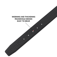 Ceintures en cuir personnalisées de marque tendance avec logo de couleur unie de style unique pour hommes