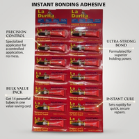 Ensemble personnalisable de 14 tubes de colle liquide transparente super puissante pour une application rapide, facile à utiliser et offrant des résultats de collage excellents