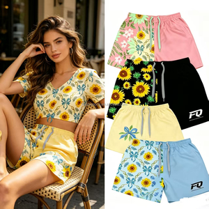 FQ Custom Aboriginal Footy Shorts Farm Hunting Sports Sunflower Indigenous Australia Wholesale Footy Shorts With Pocket Unisex