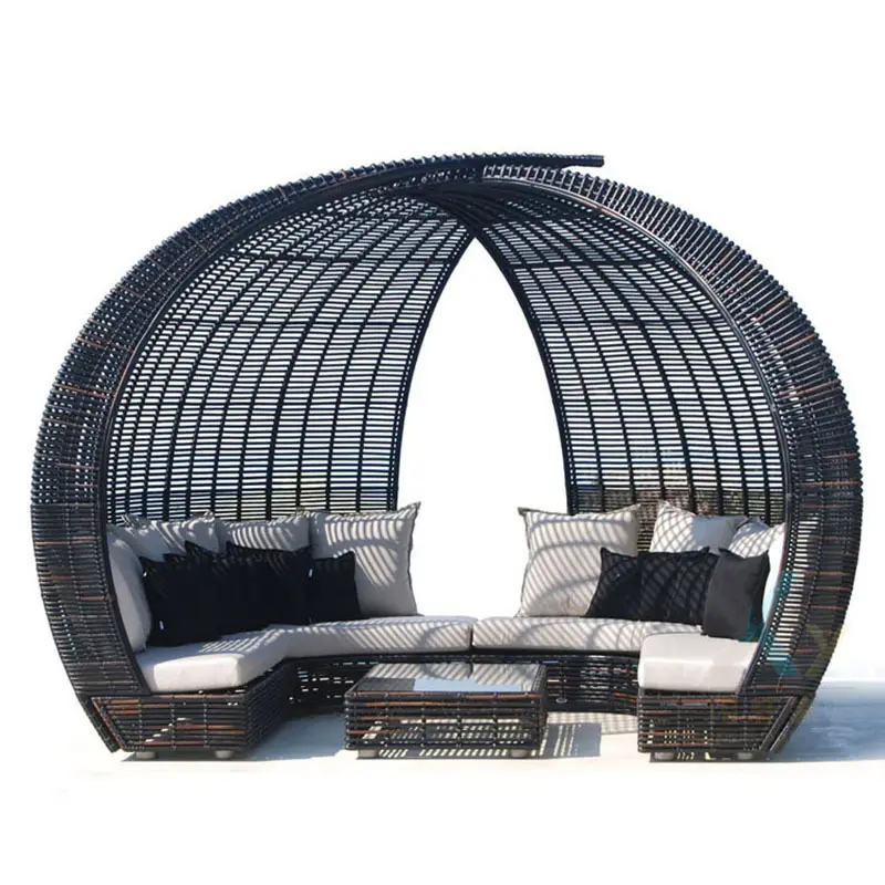 Outdoor furniture garden patio waterproof wicker rattan waterproof sofa chair and table