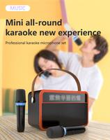 Machine de karaoké professionnelle portable Système de haut-parleurs de sonorisation sans fil Écran d'affichage des paroles LED Microphone sans fil intelligent