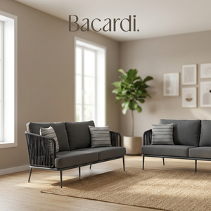 Modern Outdoor Garden <b>Sofa</b> Daybed Set Cushioned Seats Metal Frame UV-Resistant PE <b>Rattan</b> Side Panels Non-Waterproof Cushions - Product Image 3