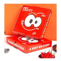 Boîte à pizza jetable 12 x 12 cm, logo noir personnalisé imprimé, grande boîte à pizza écologique en papier kraft ondulé 40x40 cm, boîte à pizza de 12 pouces