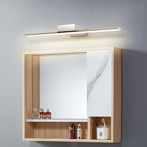 Modern Simple Chrome LED Mirror Wall Lamp Warm <b>Light</b> Waterproof Vanity Lighting for <b>Bathroom</b> Hotel Factory Wholesale Price - Product Image 2