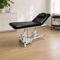 Table de beauté électrique à ciseaux, hauteur réglable, télécommande, appui-tête amovible, pour soins du visage, salon, spa, massage, tatouage